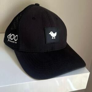 Bad Birdie Trucker Hat Black Snapback Golf Cap Mesh Back 100 Freaking 100 Logo
